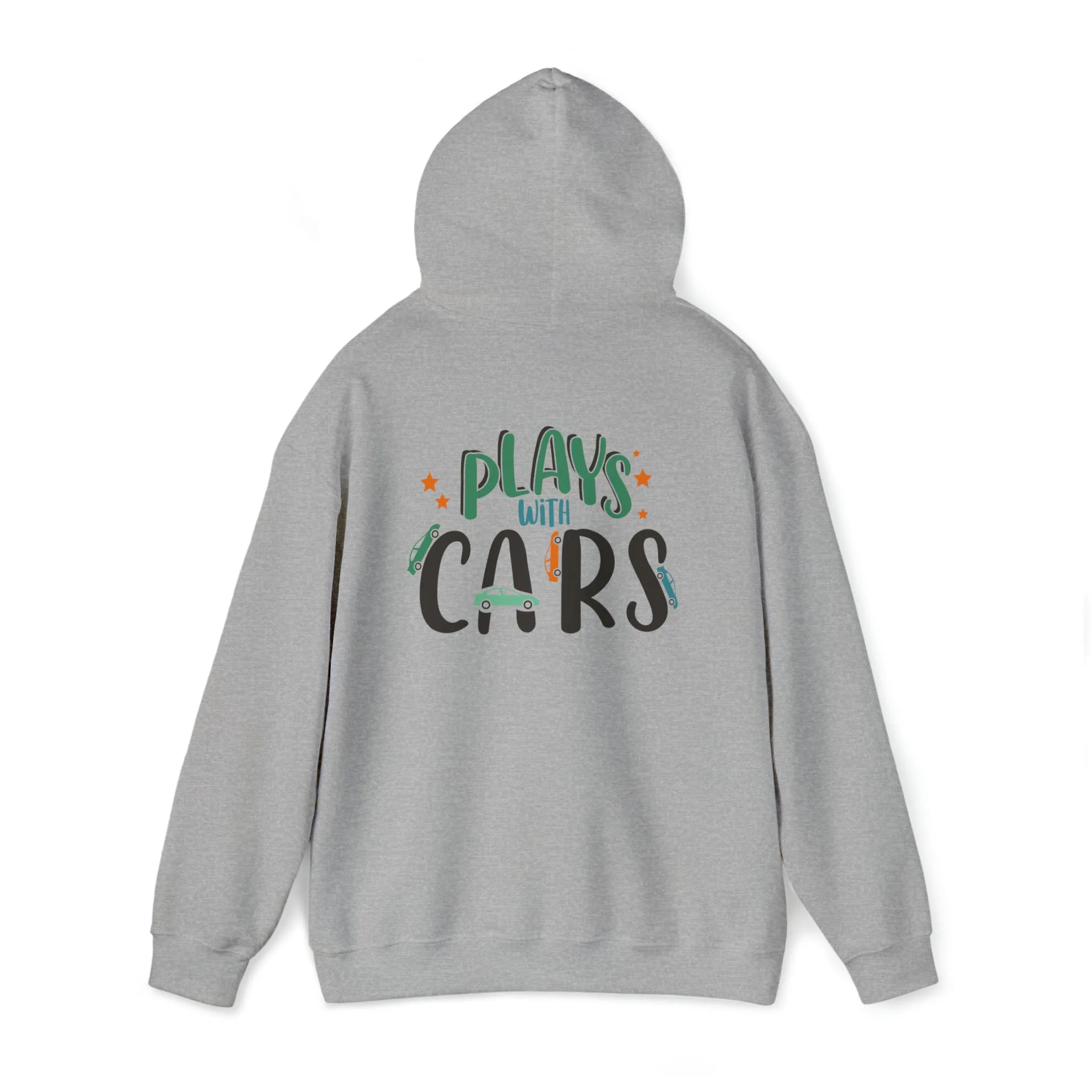 Dad plays with cars- Unisex Heavy Blend™ Hooded Sweatshirt