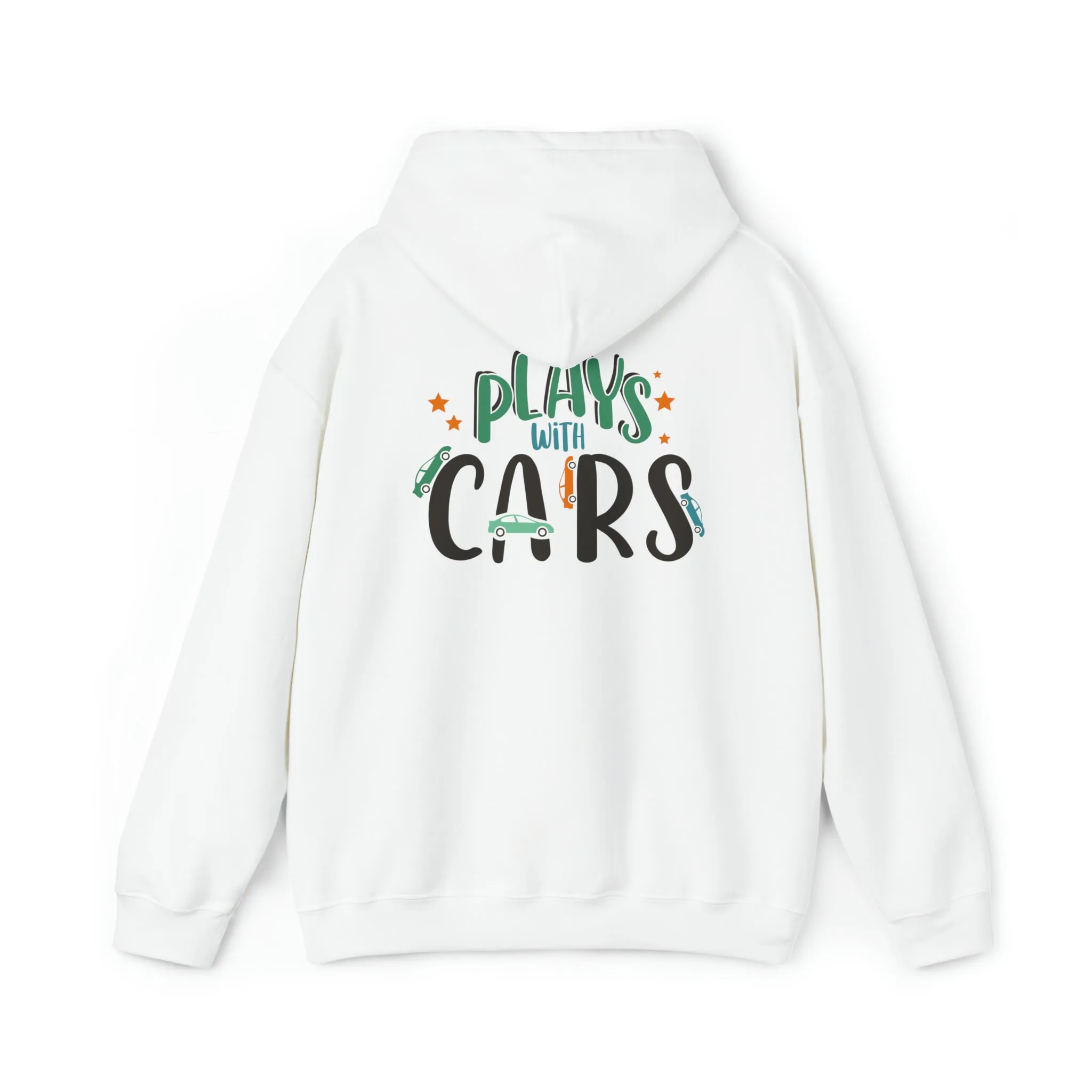 Dad plays with cars- Unisex Heavy Blend™ Hooded Sweatshirt