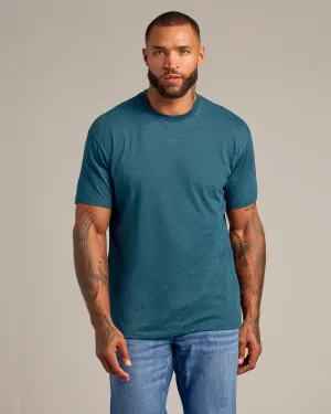 Dark Heather Pond Short Sleeve Crew Neck Tee