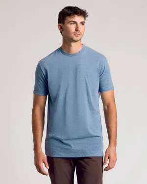 Dark Heather Tempest Tall Straight Hem Crew Neck T-Shirt