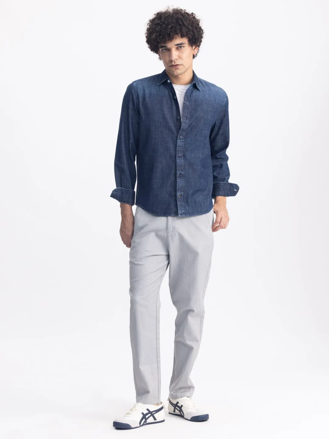 Dark Navy Plain Overshirt