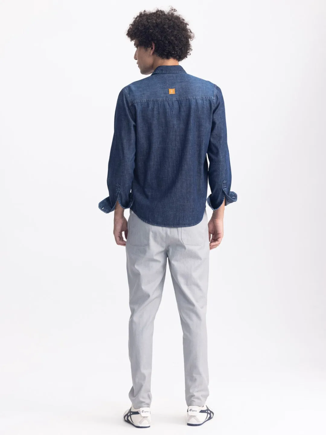 Dark Navy Plain Overshirt