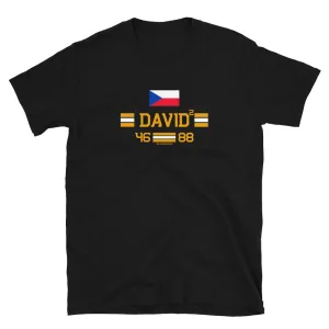 David² Czech Boston Hockey T Shirt