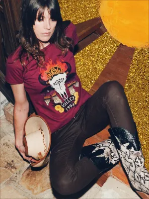 Death Valley Tee - Cranberry