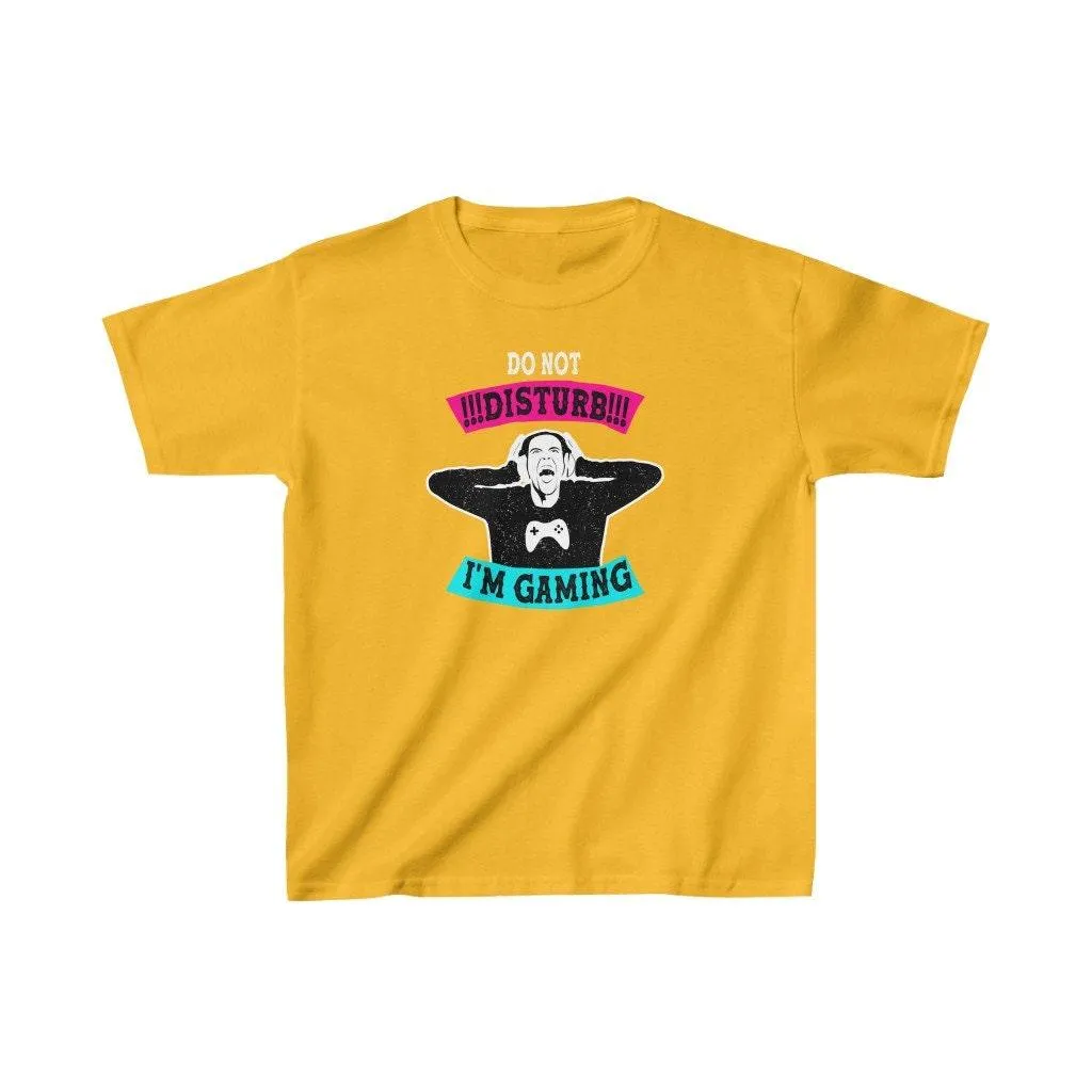 Do not disturb, I'm gaming Kids Heavy Cotton Tee, Gamer, Gaming Kids Tee