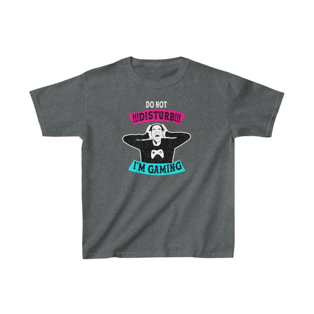 Do not disturb, I'm gaming Kids Heavy Cotton Tee, Gamer, Gaming Kids Tee