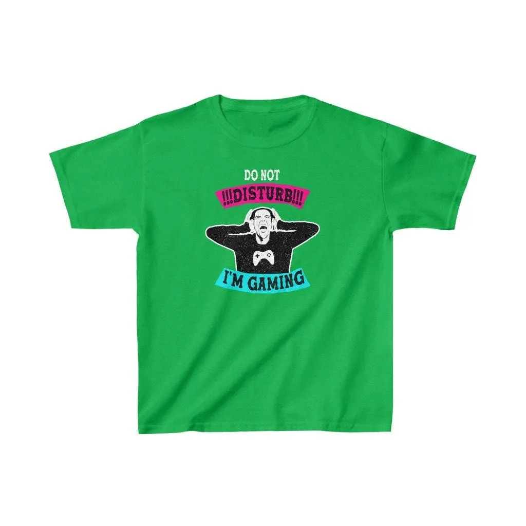 Do not disturb, I'm gaming Kids Heavy Cotton Tee, Gamer, Gaming Kids Tee