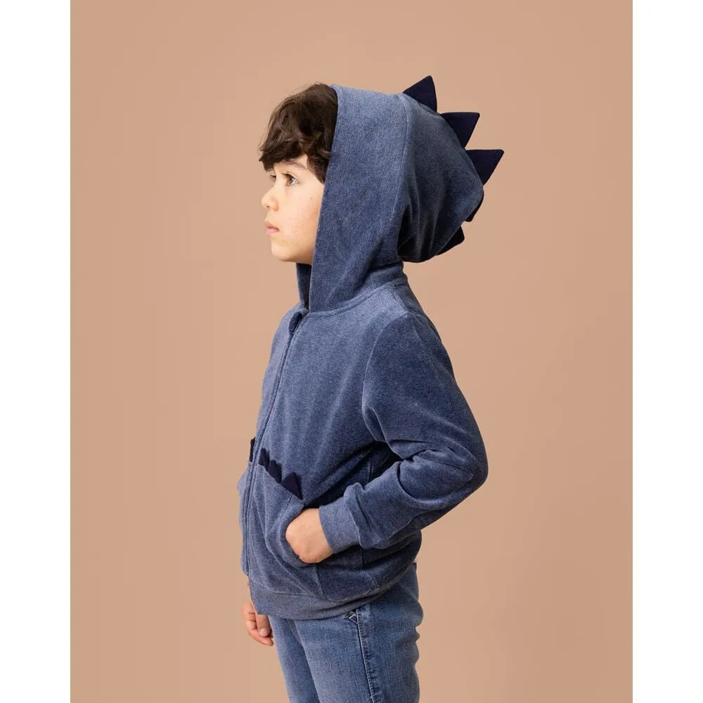 Dragon Velour Zip Hoodie