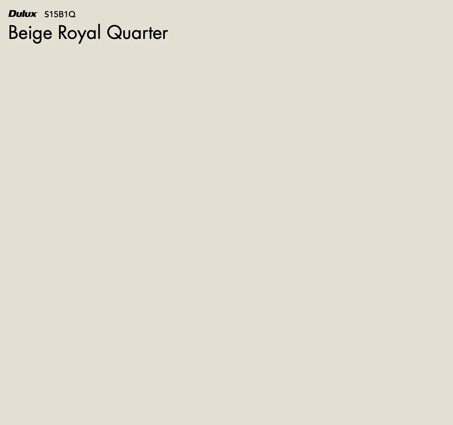 Dulux Beige Royal Quarter