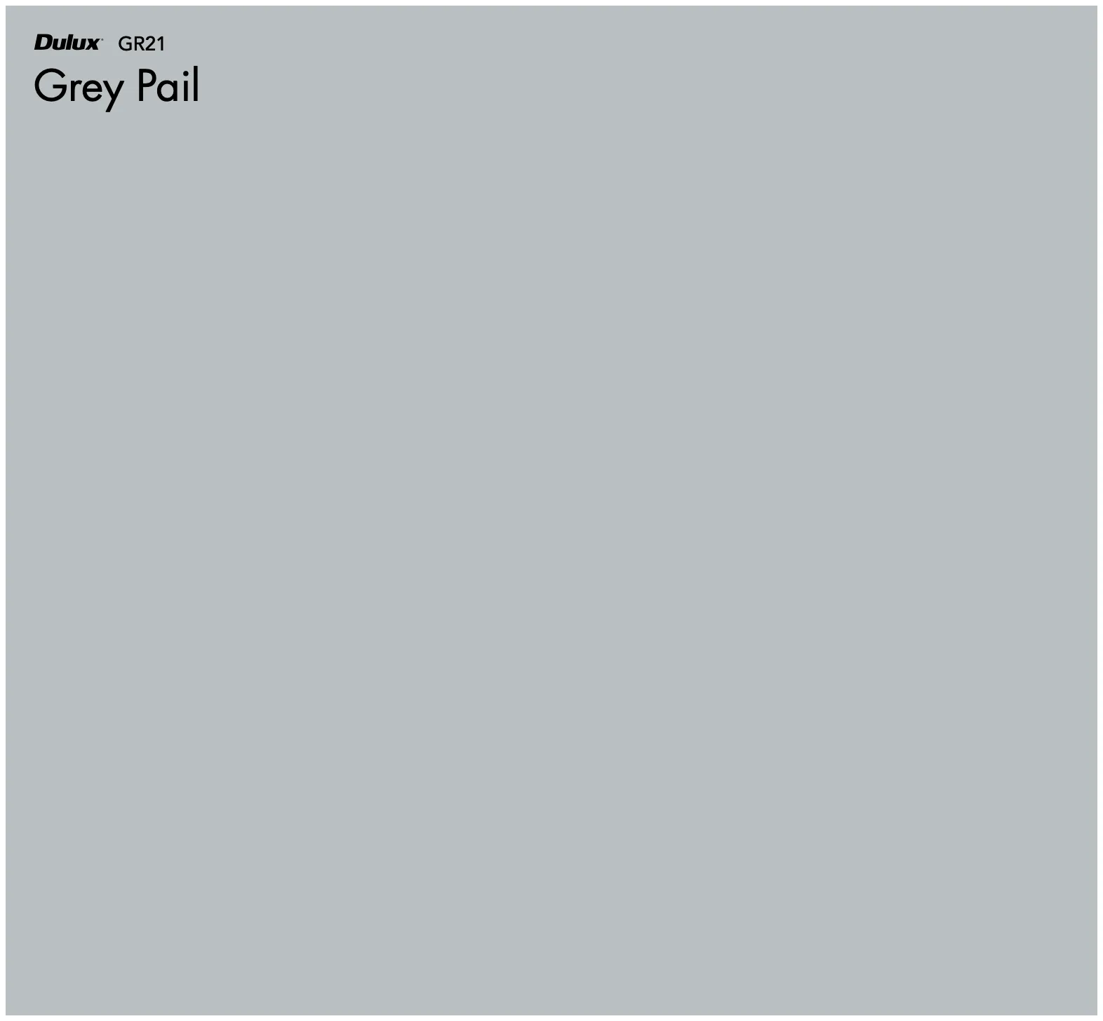 Dulux Grey Pail