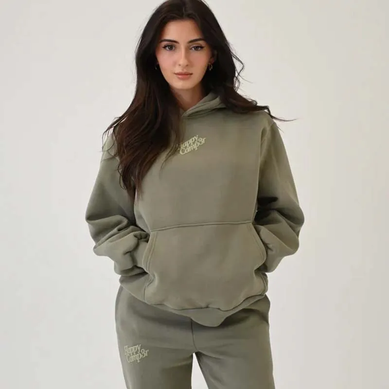 Dusty Olive Puff Hoodie