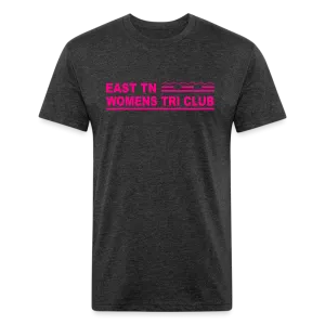 East TN Womens Tri Club Neon Pink- Unisex Fitted Cotton/Poly T-Shirt by Next Level