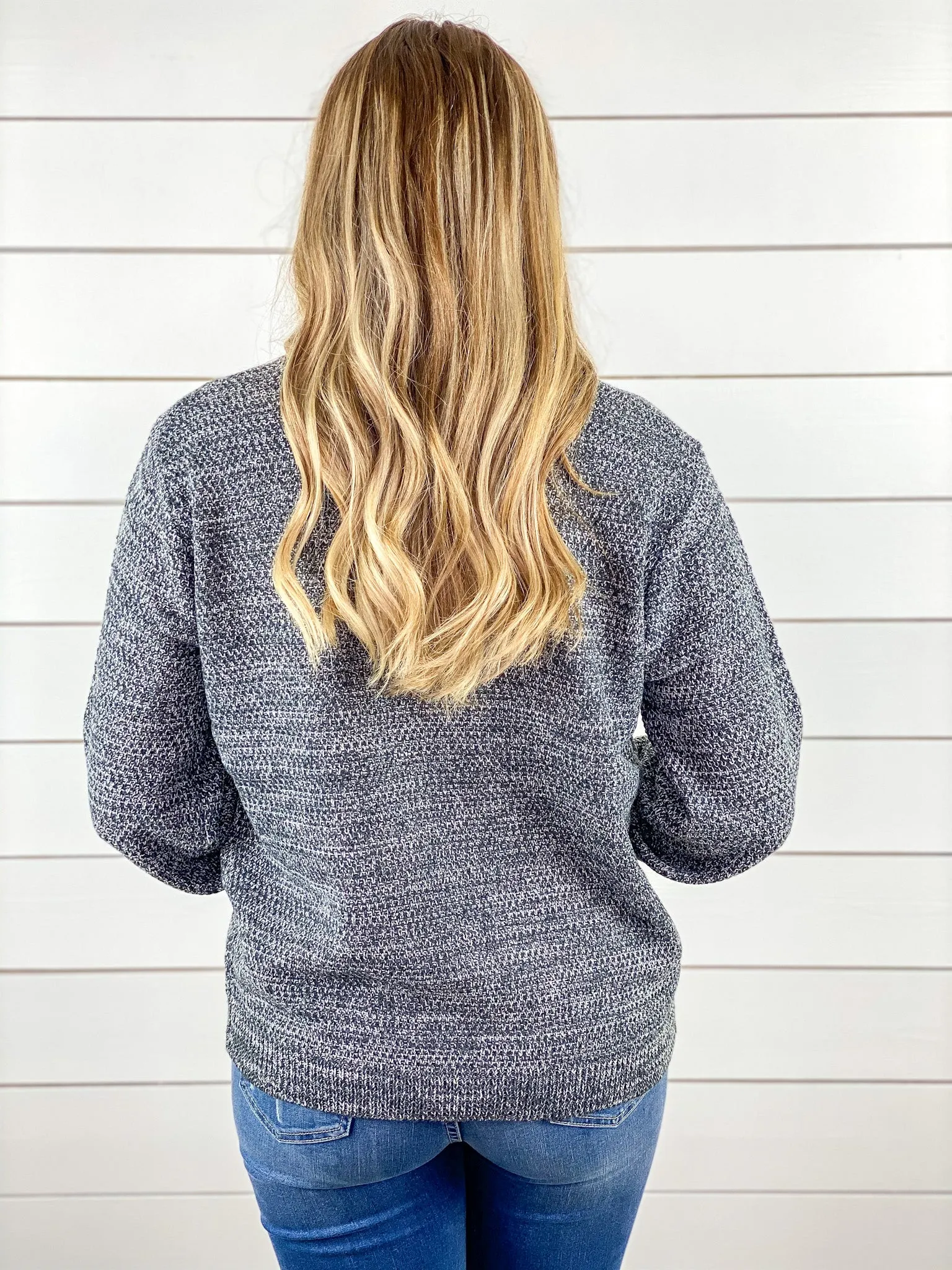 Easy to Love Sweater - Charcoal -- Restocked!!