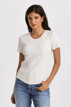 Elandra Fitted Ribbed Tee