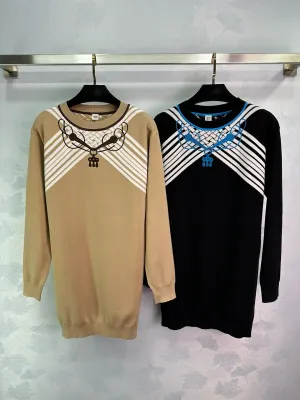 Equestrian Chain Motif Sweaters