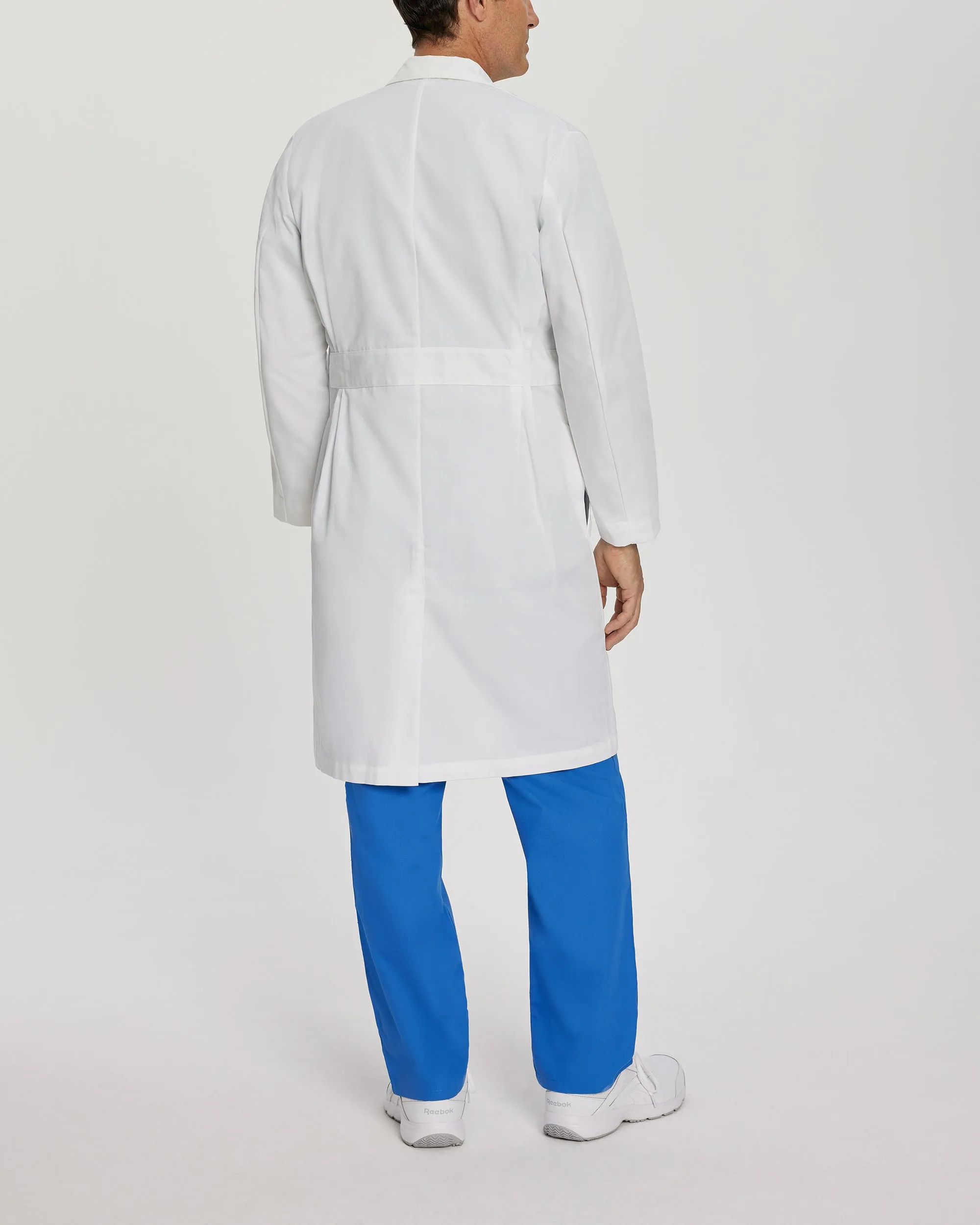 Essential Lab Coats 3140 Men's 3 Pocket Full Length White Coat White