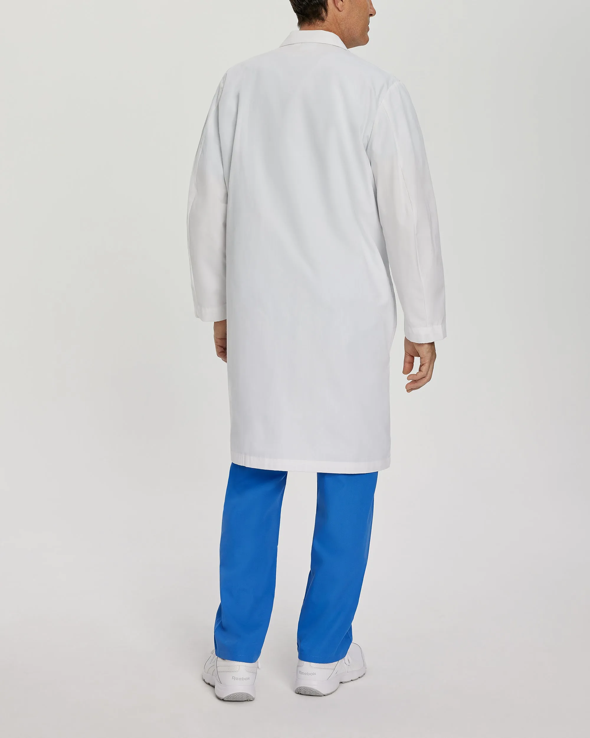 Essential Lab Coats 3145 Men's 3 Pocket Full Length White Coat White