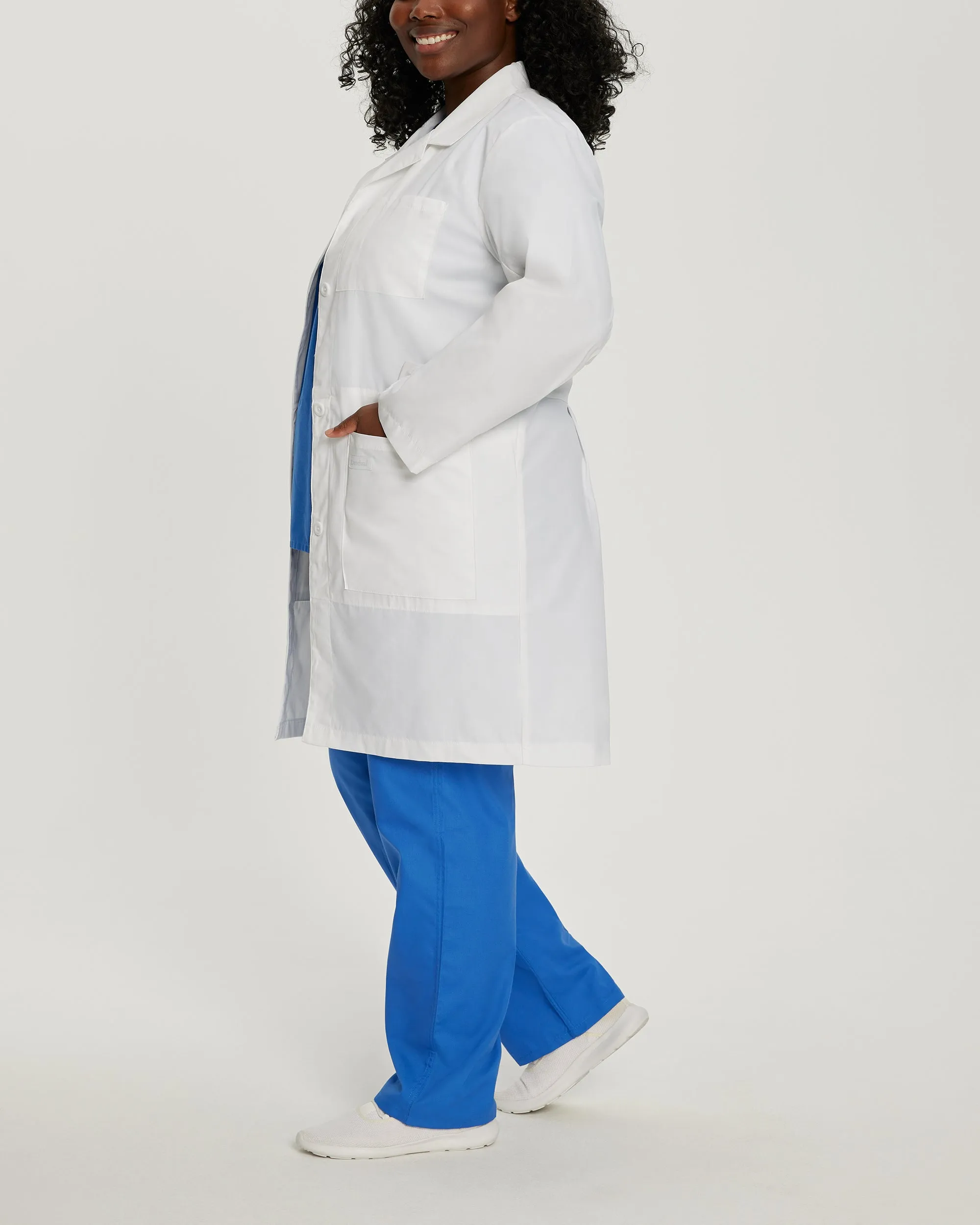 Essential Lab Coats 3165 Women's 5 Pocket Full Length Tablet White Coat White
