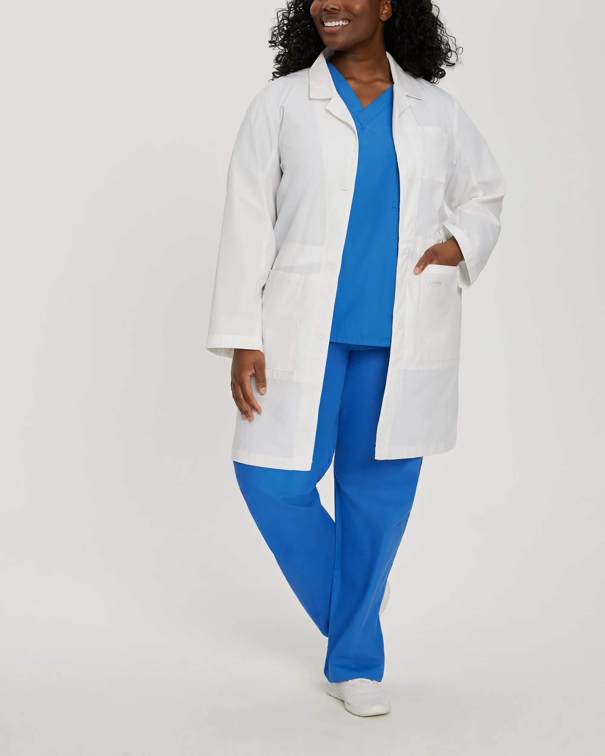 Essential Lab Coats 3165 Women's 5 Pocket Full Length Tablet White Coat White