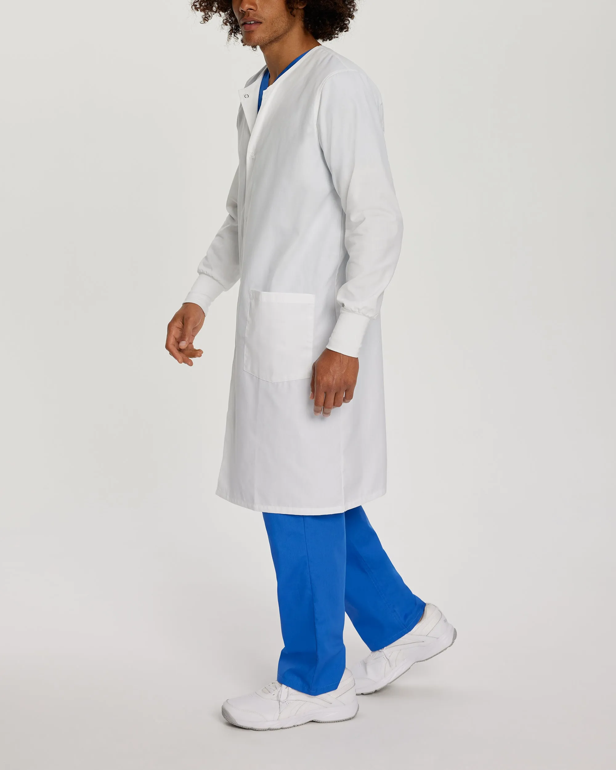 Essential Lab Coats 3178 Unisex 2 Pocket Full Length White Coat White