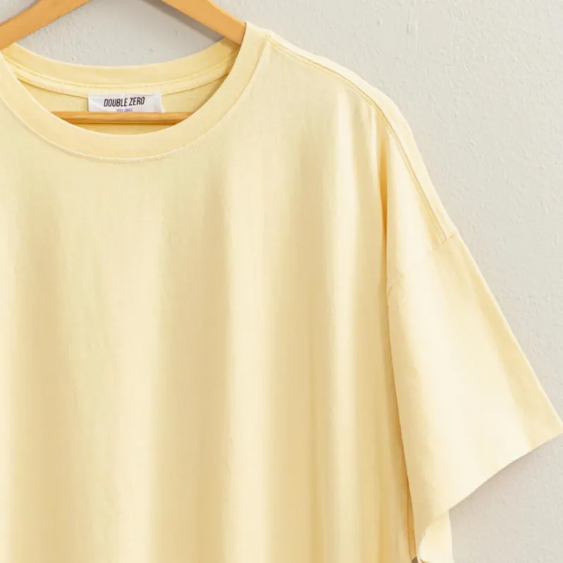 Everyday Simple Oversized Solid T-Shirt - FINAL SALE