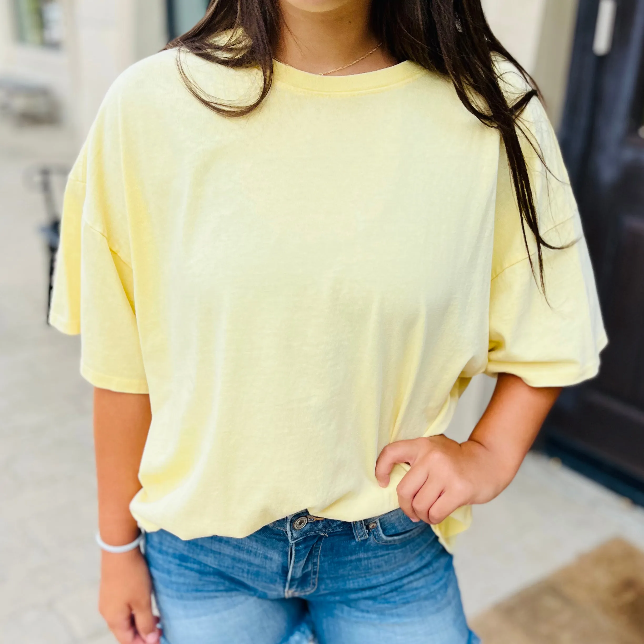 Everyday Simple Oversized Solid T-Shirt - FINAL SALE