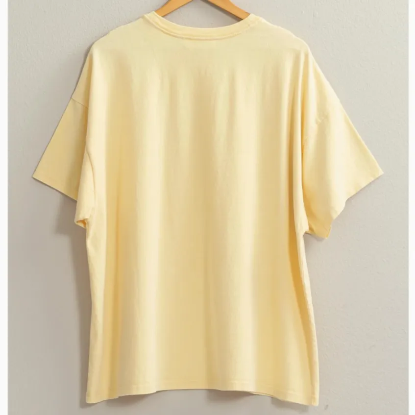 Everyday Simple Oversized Solid T-Shirt - FINAL SALE