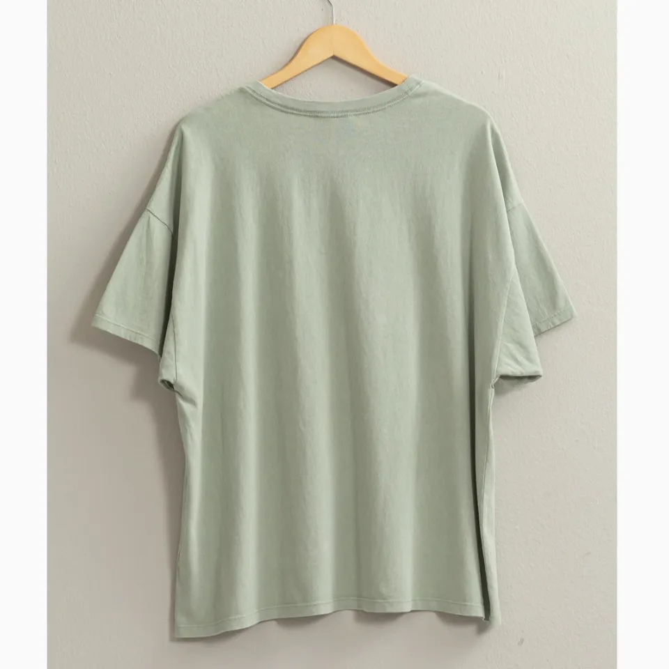 Everyday Simple Oversized Solid T-Shirt - FINAL SALE