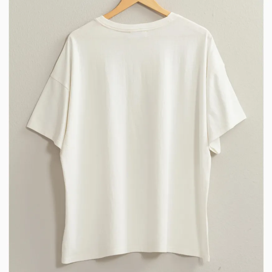 Everyday Simple Oversized Solid T-Shirt - FINAL SALE