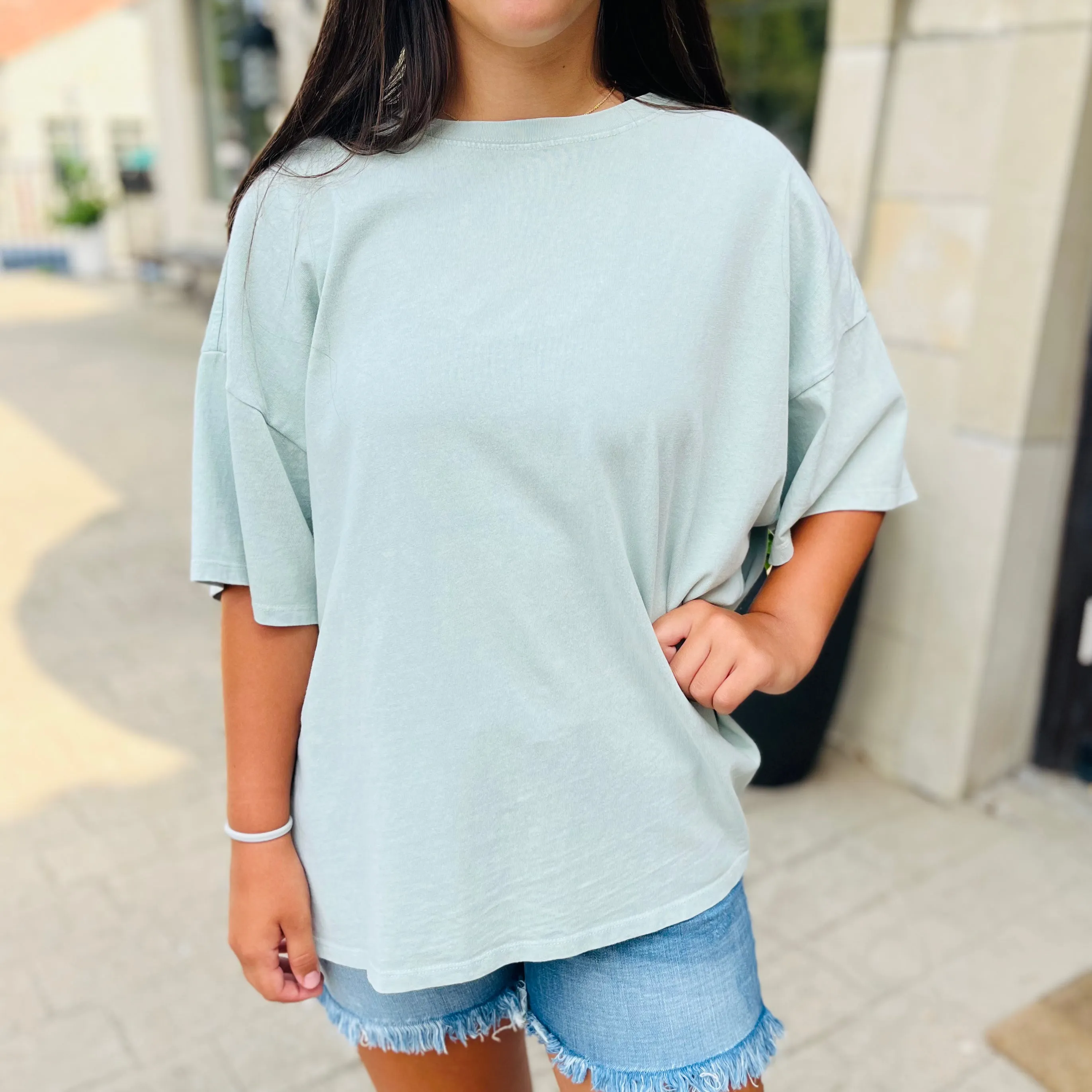 Everyday Simple Oversized Solid T-Shirt - FINAL SALE