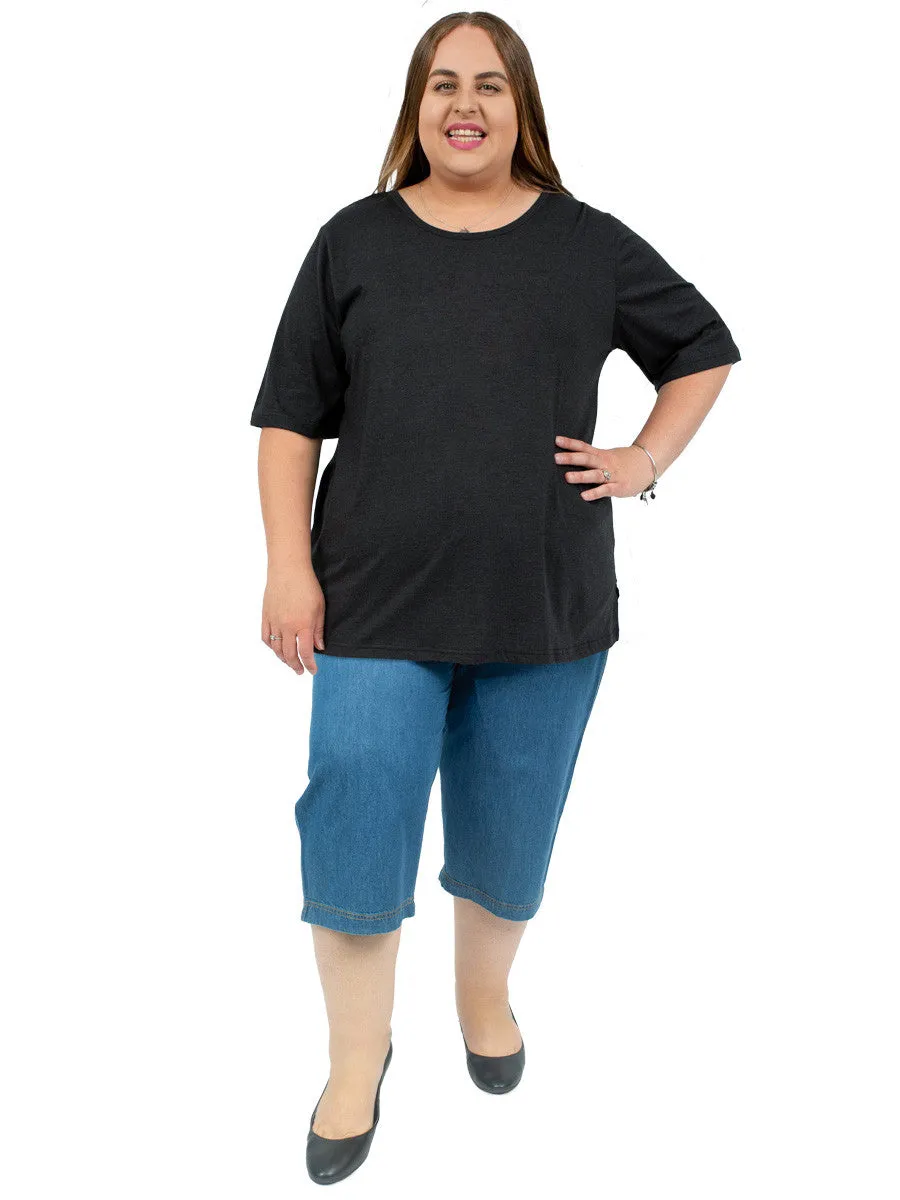 Everyday Tee - Black - Cotton Polyester