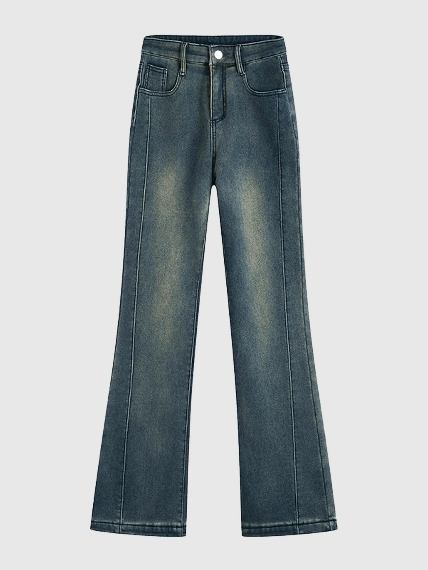 Exaggerated Charcoal Flair Pants