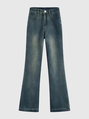 Exaggerated Charcoal Flair Pants