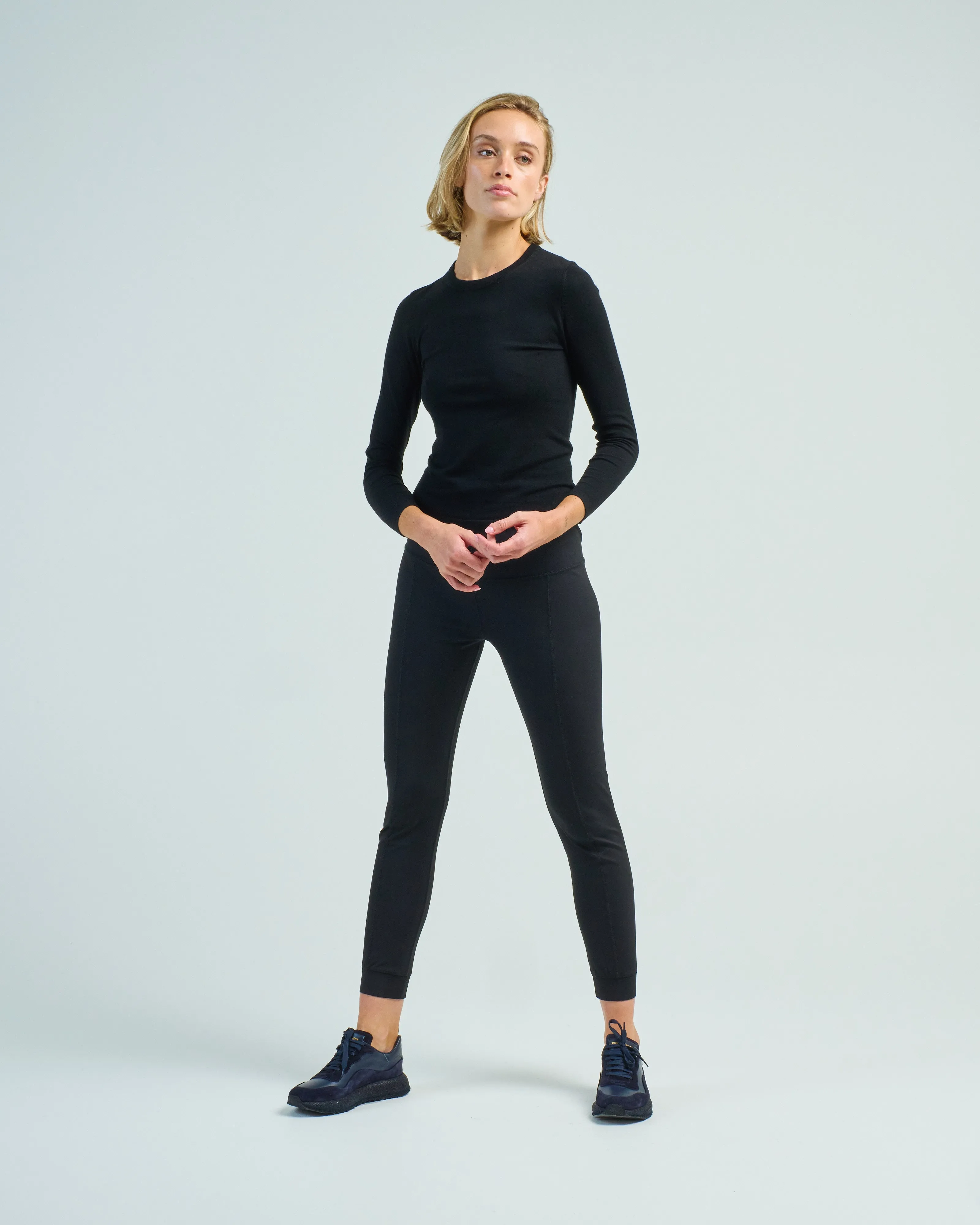 extra fine merino fitted crew