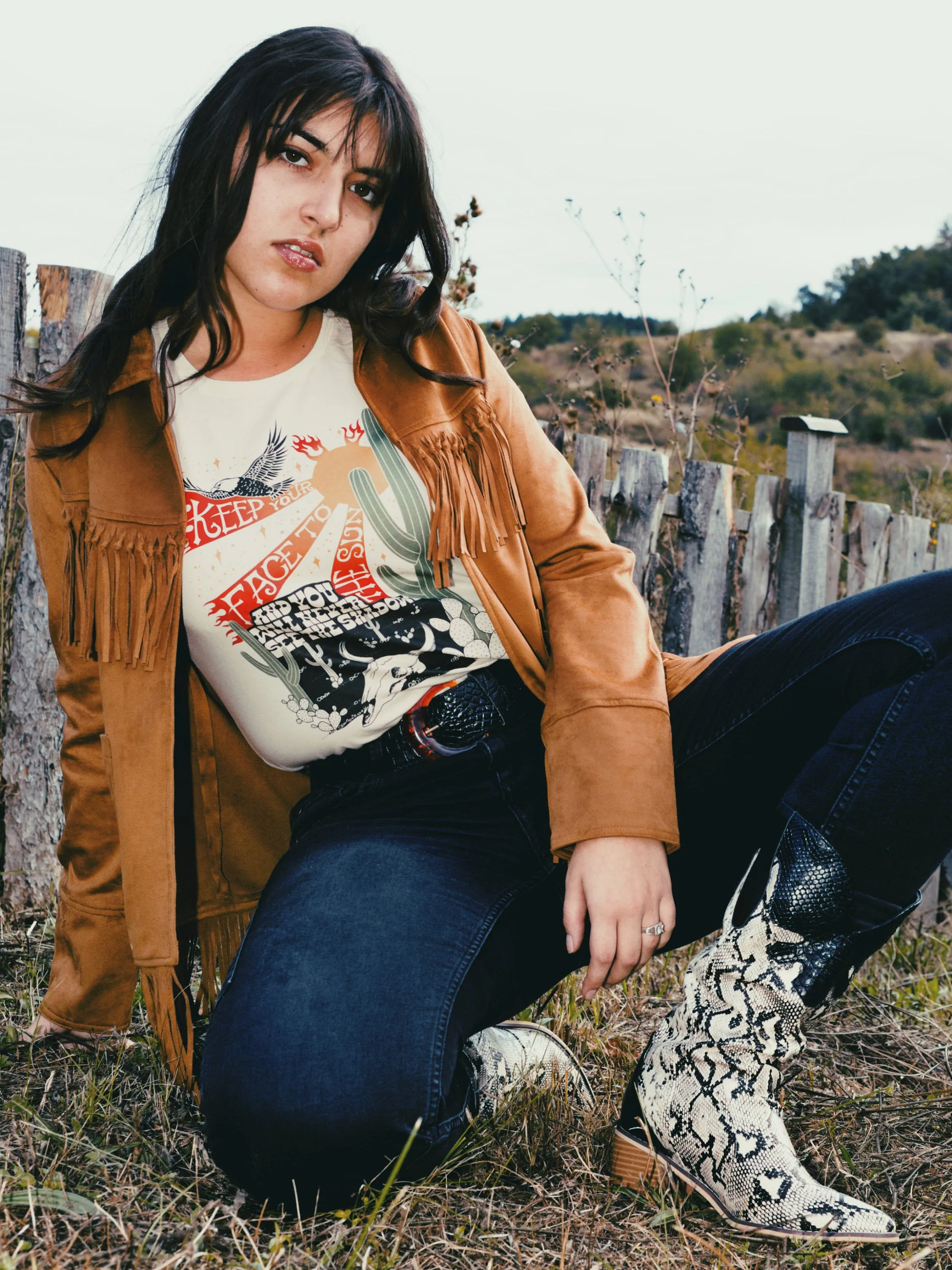 Face to The Sun Tee - Soft Cream