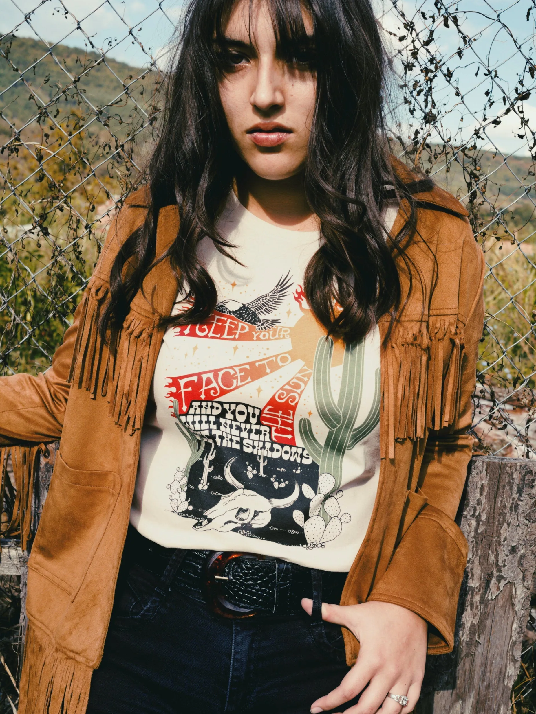 Face to The Sun Tee - Soft Cream