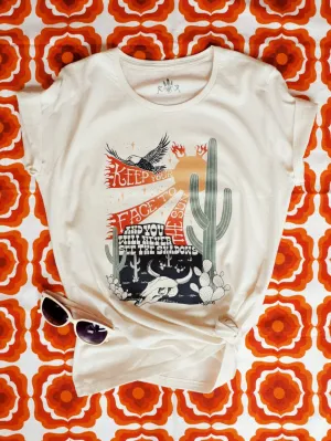 Face to The Sun Tee - Soft Cream