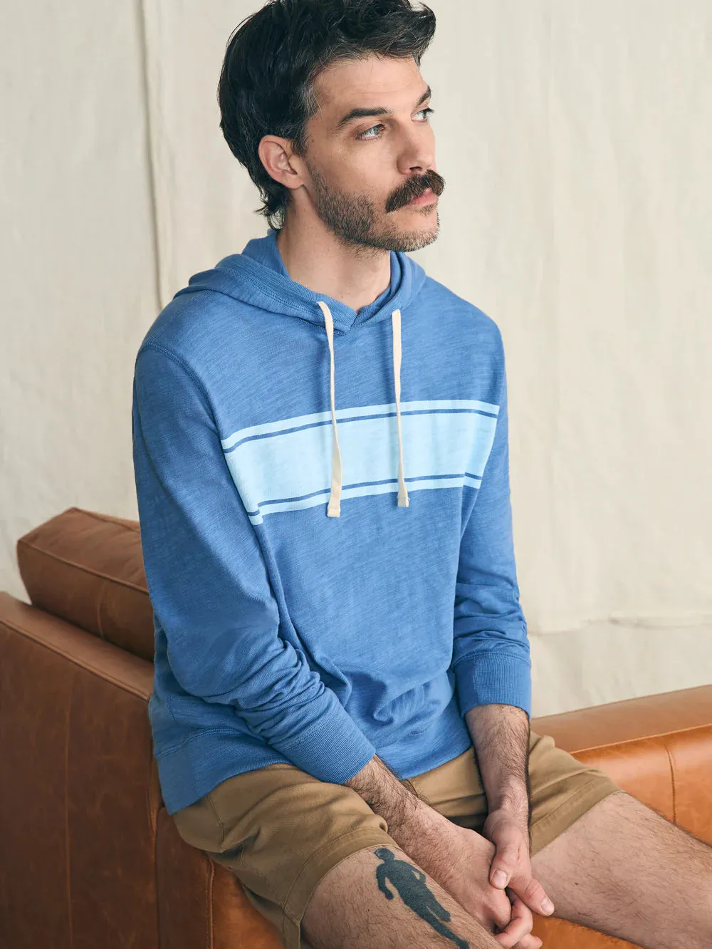 Faherty Men Sunwashed Slub Hoodie
