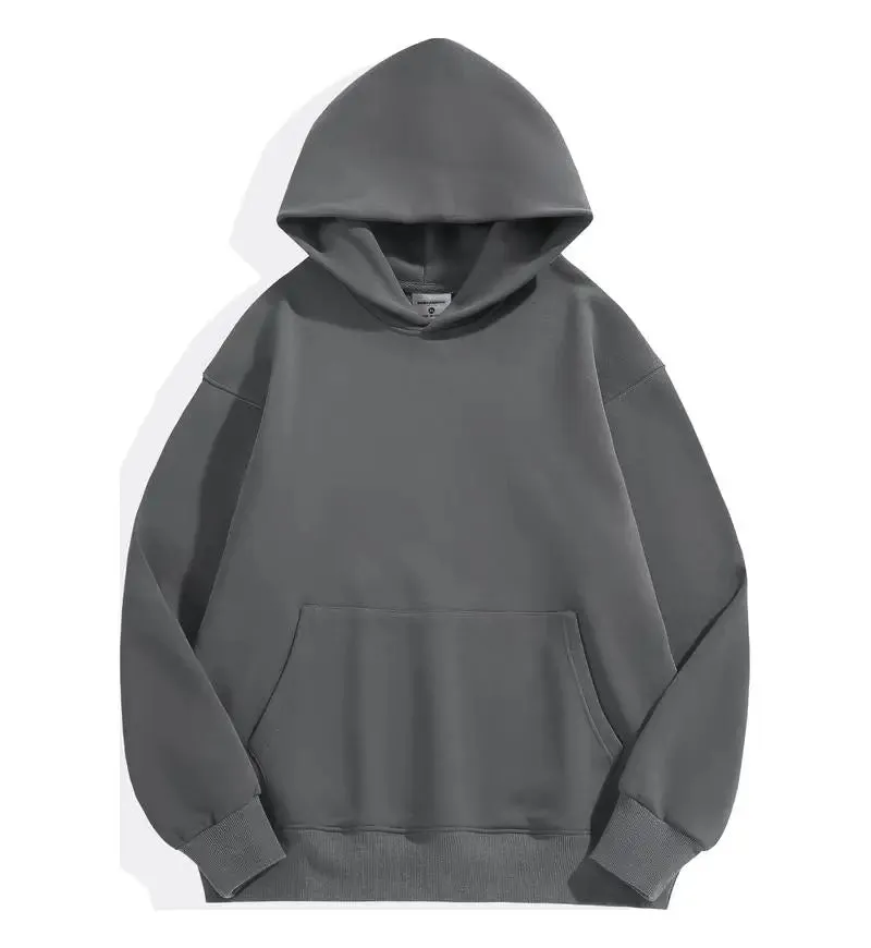 Fashionable Heavyweight Men's Hoodie - Casual Thick Cotton Sweatshirt