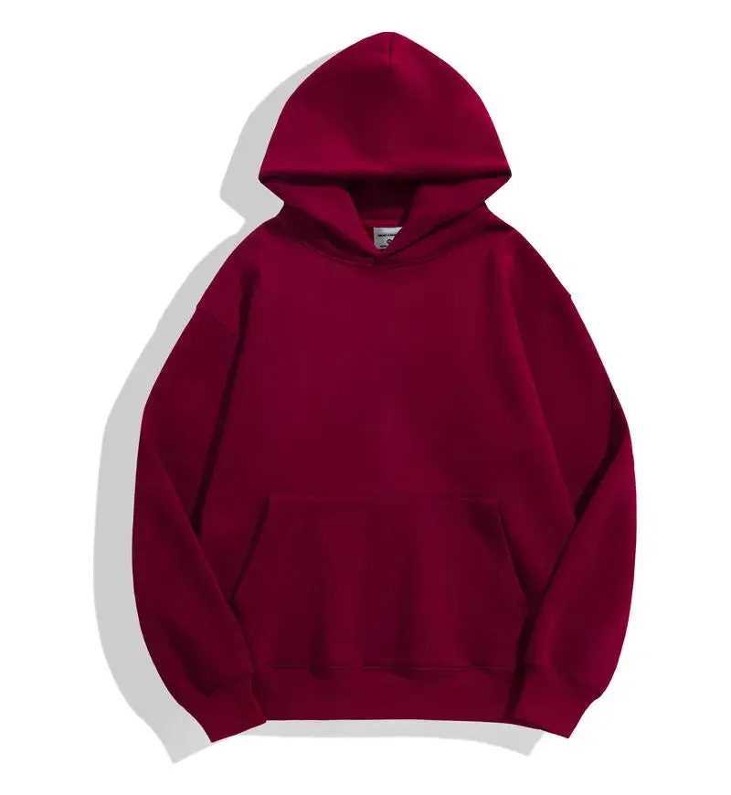 Fashionable Heavyweight Men's Hoodie - Casual Thick Cotton Sweatshirt