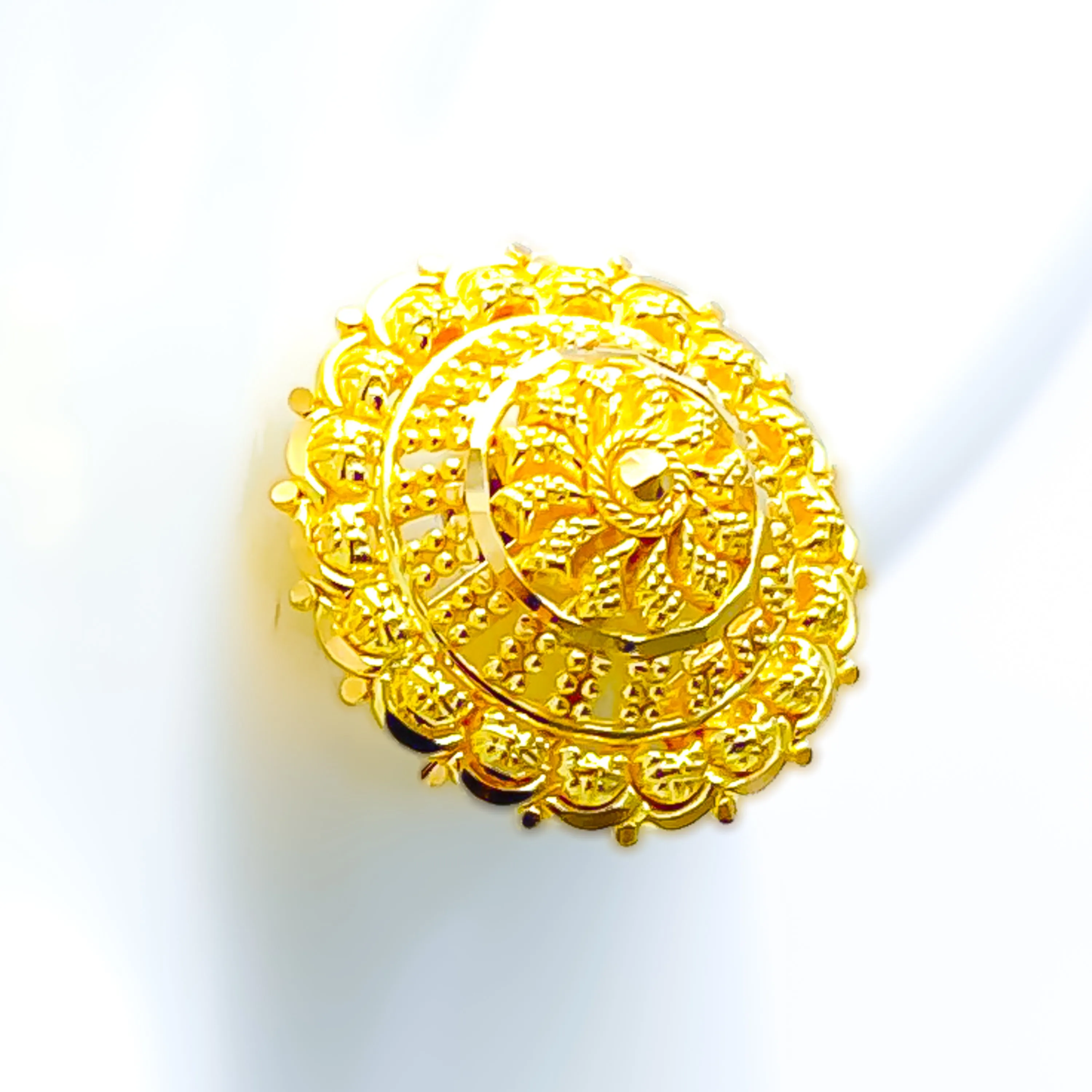 Fashionable Lush 22k Gold Earrings