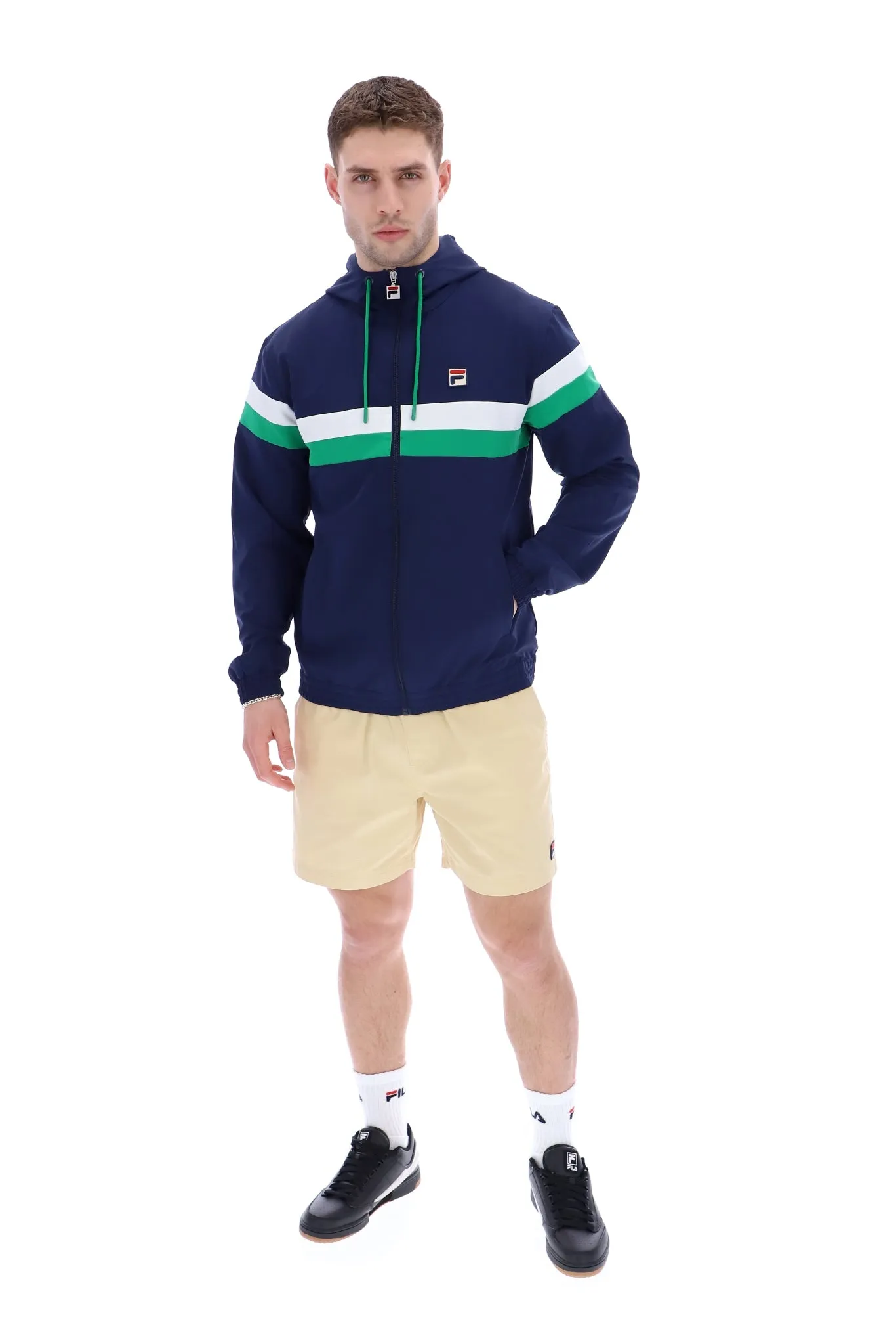 Fila Umpire Jacket Navy/Jelly Bean/White