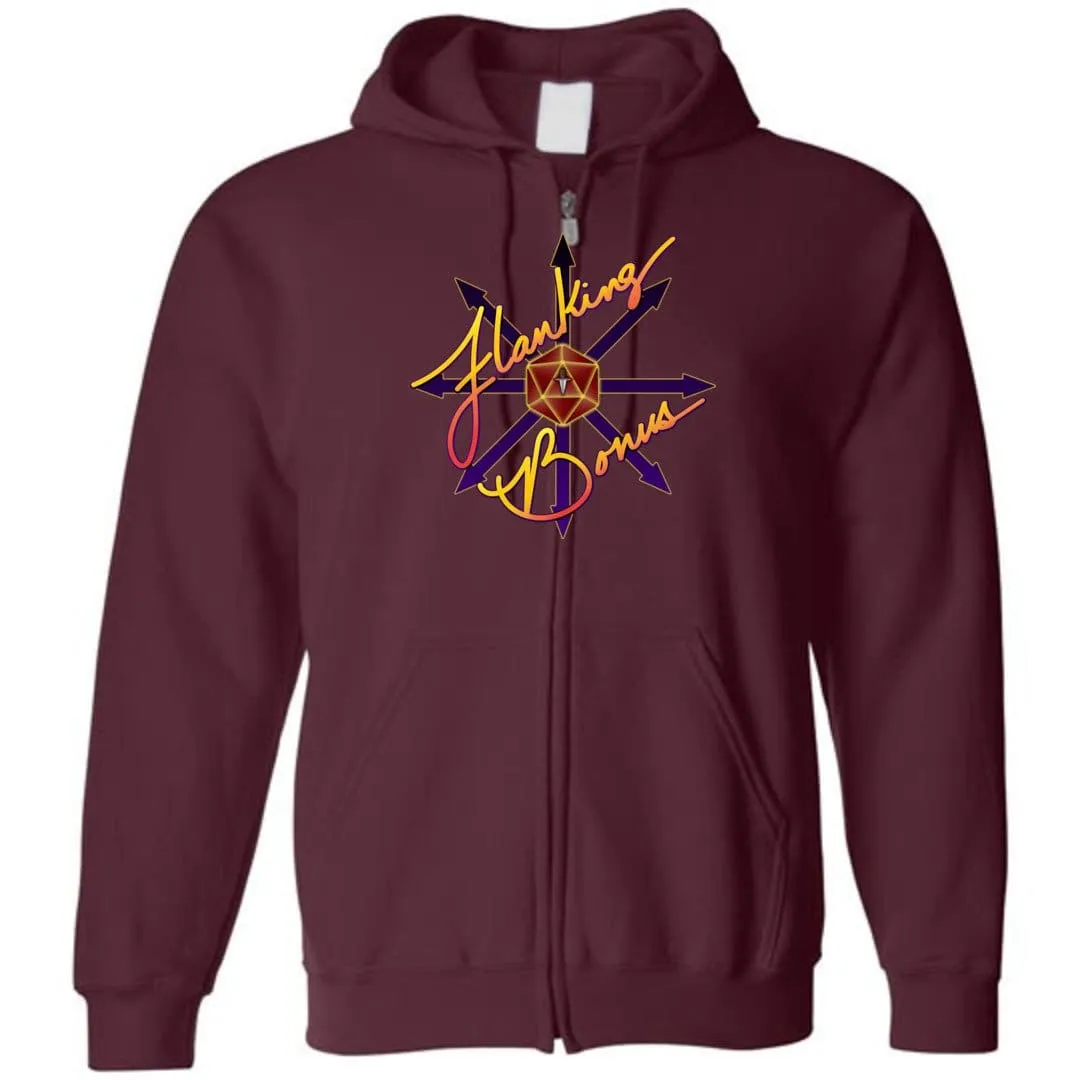 Flanking Bonus Logo Unisex Zip Hoodie