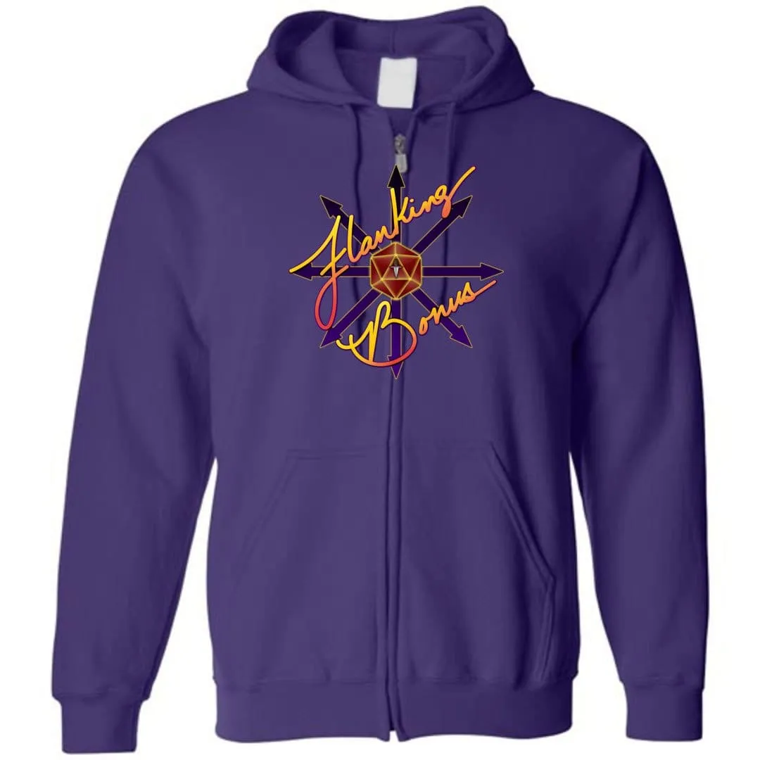 Flanking Bonus Logo Unisex Zip Hoodie