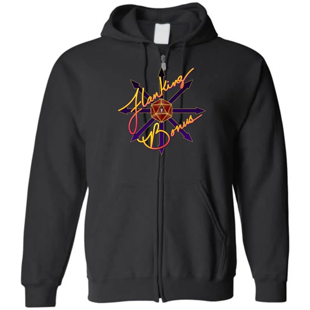 Flanking Bonus Logo Unisex Zip Hoodie