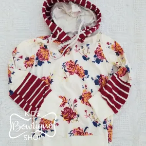 Floral LS Hoodie