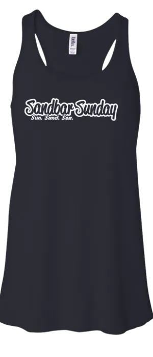 Flowy V-Neck Tank in Midnight Blue