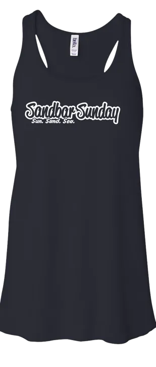Flowy V-Neck Tank in Midnight Blue