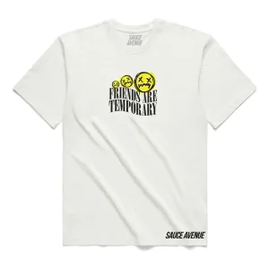 Friends Are Temporary (F&B) | White Tee