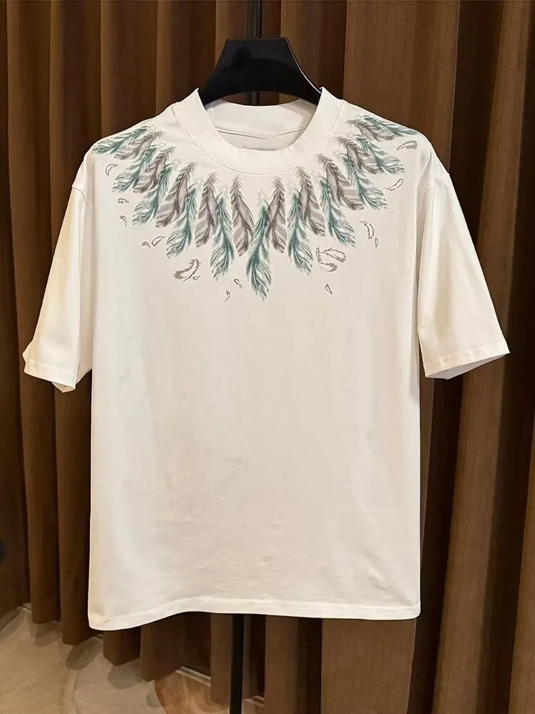 Full of collar feathers TEE-D715 | Inspanda